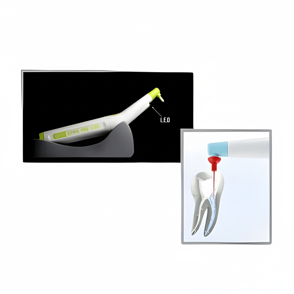 Glin Sonic Activator Pro Led - Endo Sonic Activator Handpiece + 120 Disposable Tips