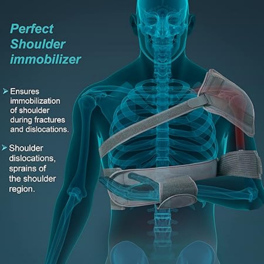 TYNOR Elastic Shoulder Immobilizer Large Grey