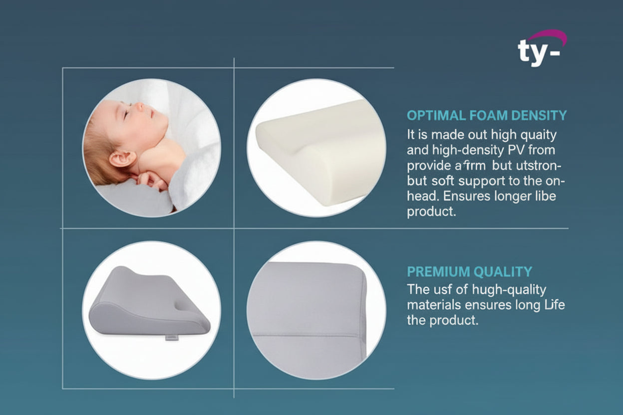 Tynor Cervical Pillow for Neck Pain Relief & Comfort