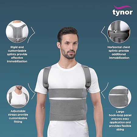 TYNOR Taylor's Brace Long, Grey, XXL, 1 Unit